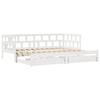 VidaXL Daybed and Trundle Bed and Drawers 90x200 Cm Solid Pine Wood, Sofa Bed, Guest Bed, Wooden Daybed, Bed 3302202