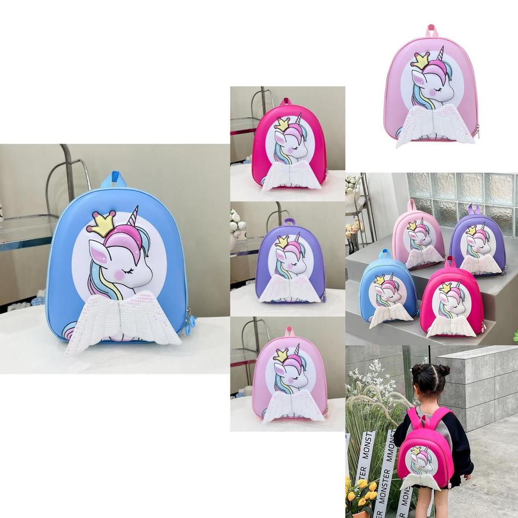 Haonna Childrens Eva Backpack With Cartoon Unicorn Pattern And Ergonomic Shoulder Straps For Kindergarten