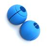 2pcs Dumbbell Grips Thick Silicone Barbell Grips Weight Bar Grips for 25mm 28mm 30mm Barbells and Dumbbells Blue