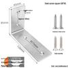 L-Shaped 90-Degree Stainless Steel Angle Bracket for Furniture