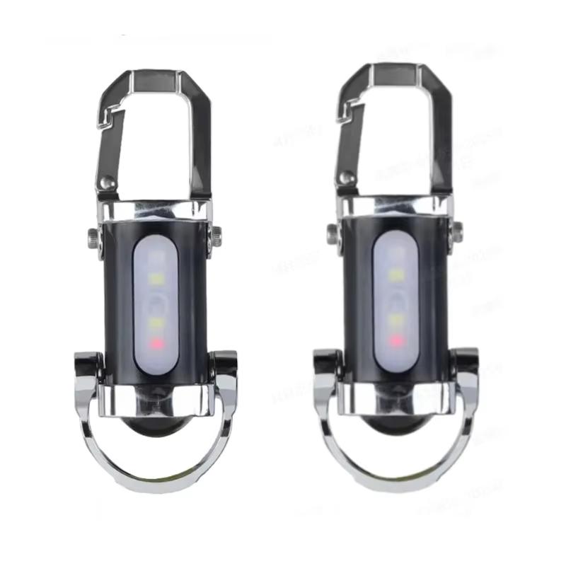 Mini USB Rechargeable LED Flashlight Keychain Portable Waterproof Camping Pocket Lamp Keyring Light Outdoor Gear