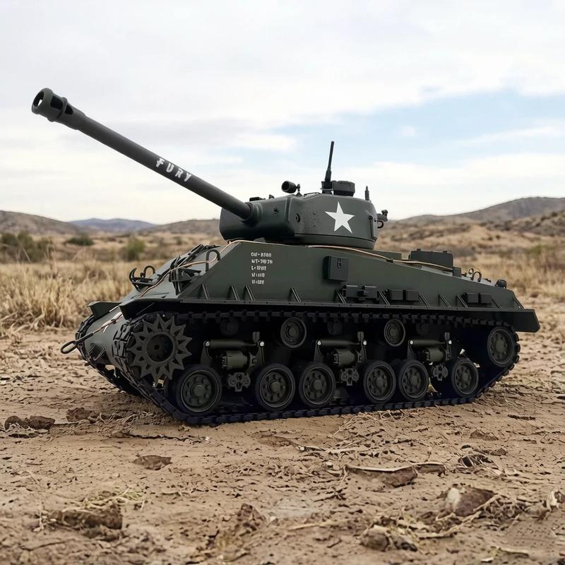 New Rc Battle Tank Wwii Us M4A3 Sherman Full Metal 1 16 Scale 2 4Ghz Remote Control Military Model For Adult Hobby Collectors