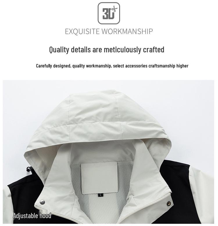 Unisex Windproof Waterproof Outdoor Jacket - Spring/Autumn Travel & Cycling