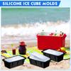 Extra Large Large Ice Cube Mold Foldable Extra Large Ice Box Efficient Big Ice Tray  Ice Bricks