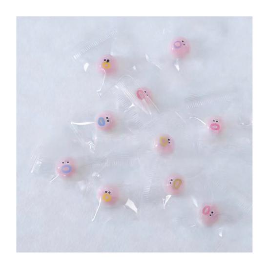 

10Pcs Mini Cartoon Expression Stress Ball Anxiety Relief Clear Ball Squeeze Toy Sensory Ball Fidget Desk Toy Party B