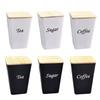Tinplate Material Tea Tin Sealed Design Bamboo Cover Tea Jar Creative Shape Irregular Shape Sealed Tinplate Storage Jar