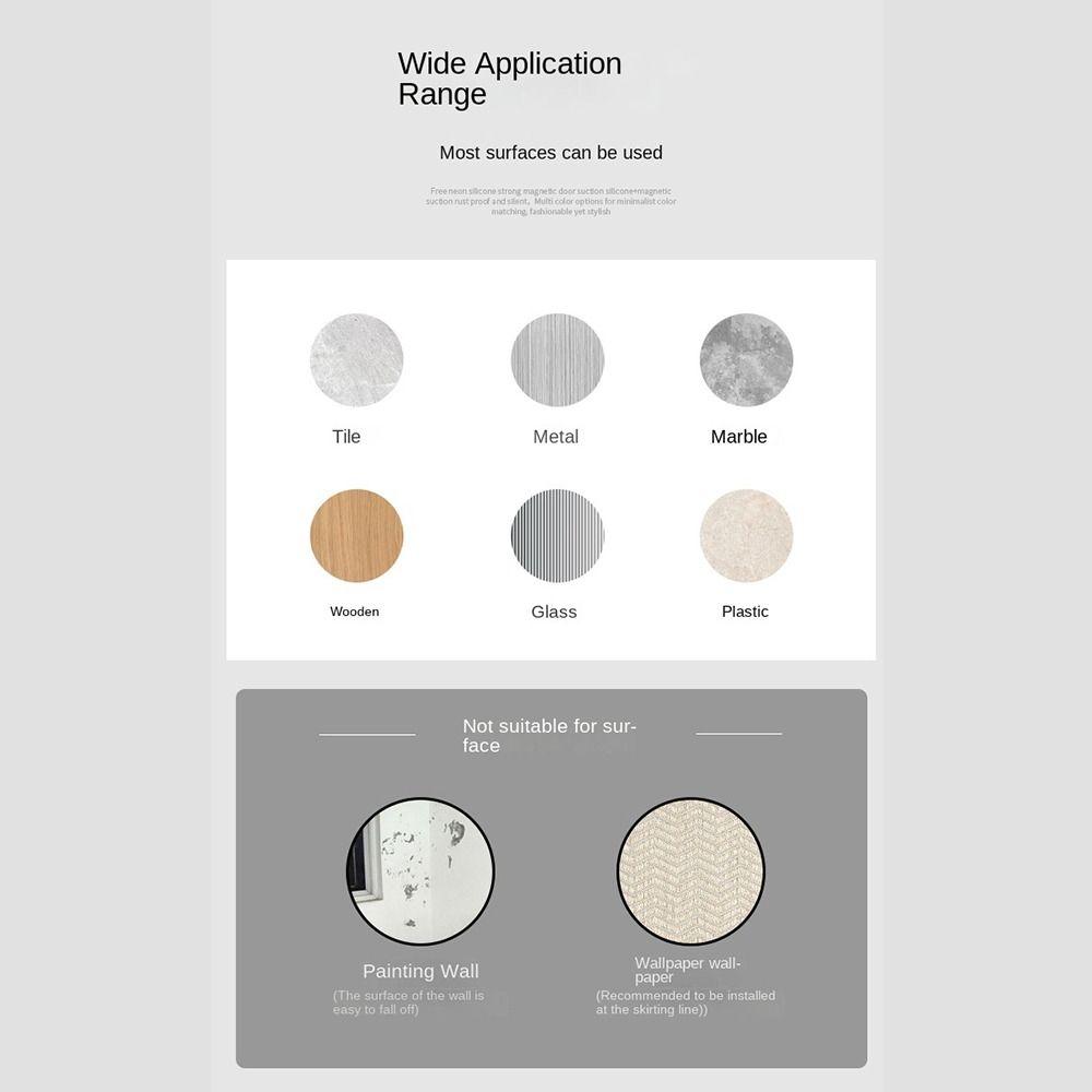 Anti-collision Door Stopper Strong Magnetic Door Stop Mute Door Suction Household