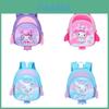 Melody Kuromi Cinnamoroll Backpack With Polyester Fabric And Comfortable Curved Shoulder Straps For Education Scene