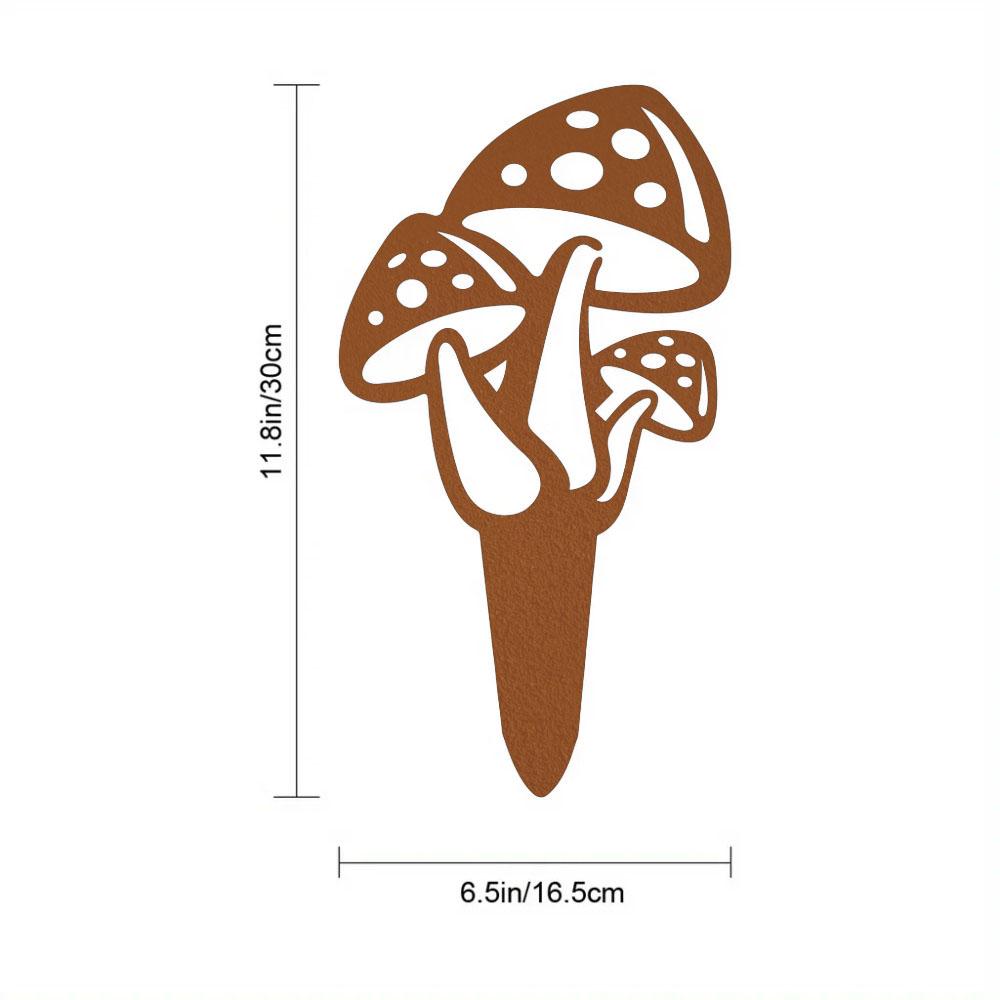 

Садовый гриб, украшение, большой металлический колышек, выдолбленный металлический колышек, гриб, садовый декоративный двор, стильное искусство чёрный