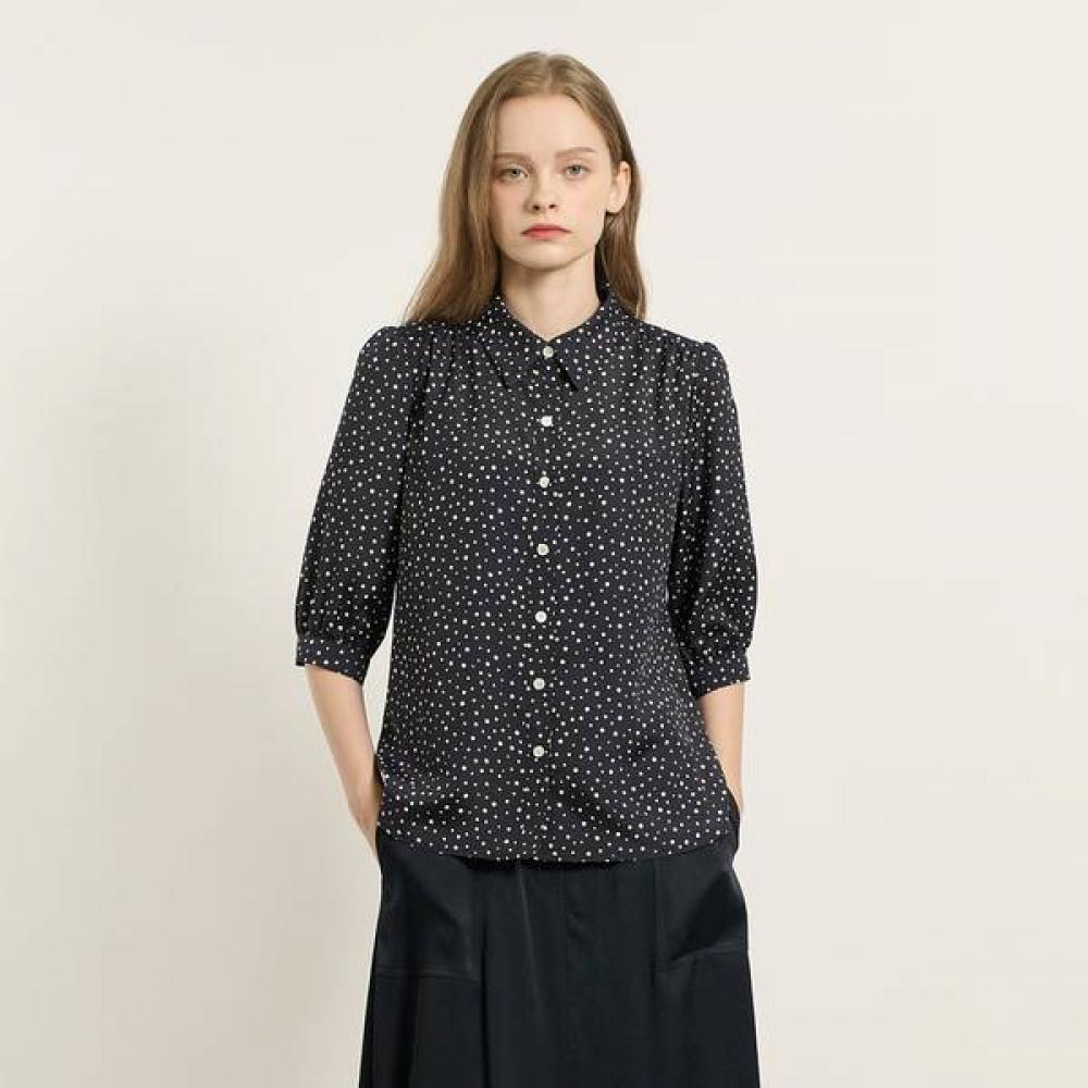 

Bcbg Dot Collar Blouse B5f8b434 Navy (55)/77