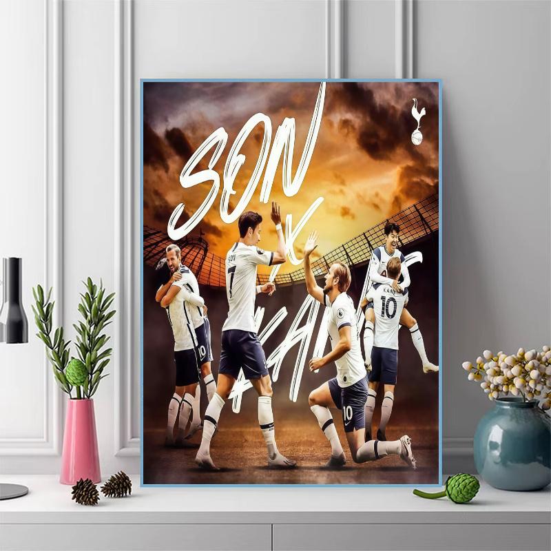 Tottenham team 100% Round Full Drill 5D DIY Diamond Painting Embroidery Cross Stitch Rhinestone Décor