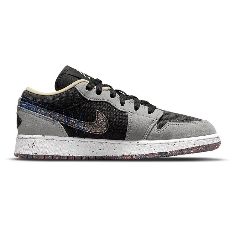 New JORDAN 1 Low Se Crater Grey Black GS DM4690-001