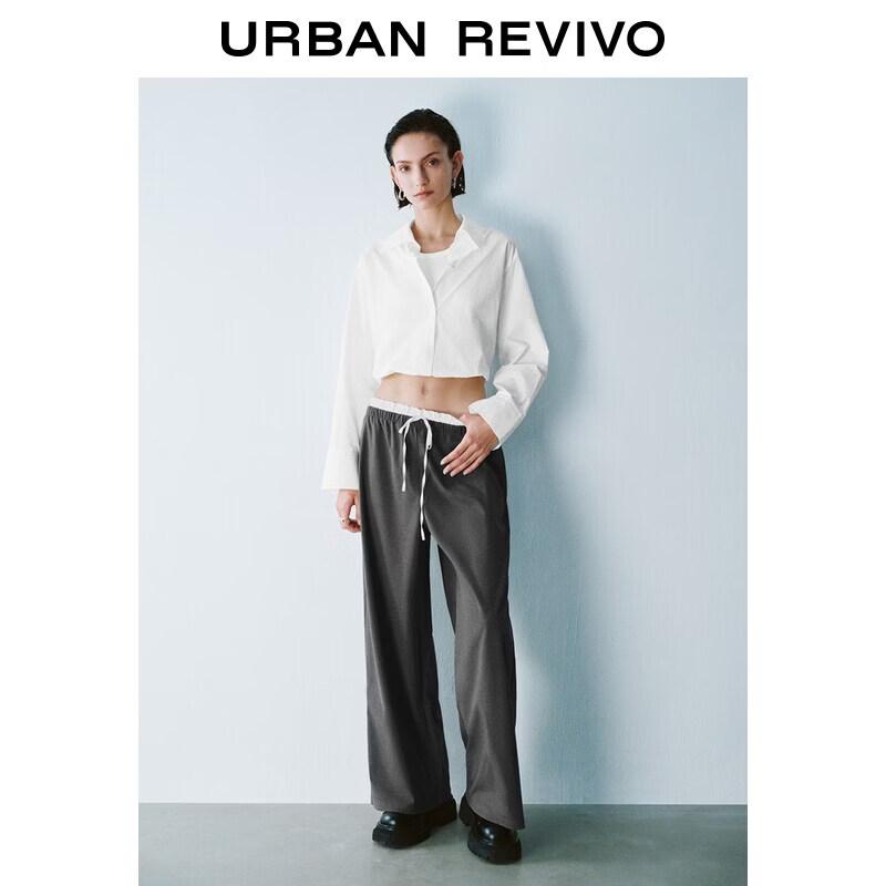 UR2026 Women s Urban Striped Wide-Leg Pants S