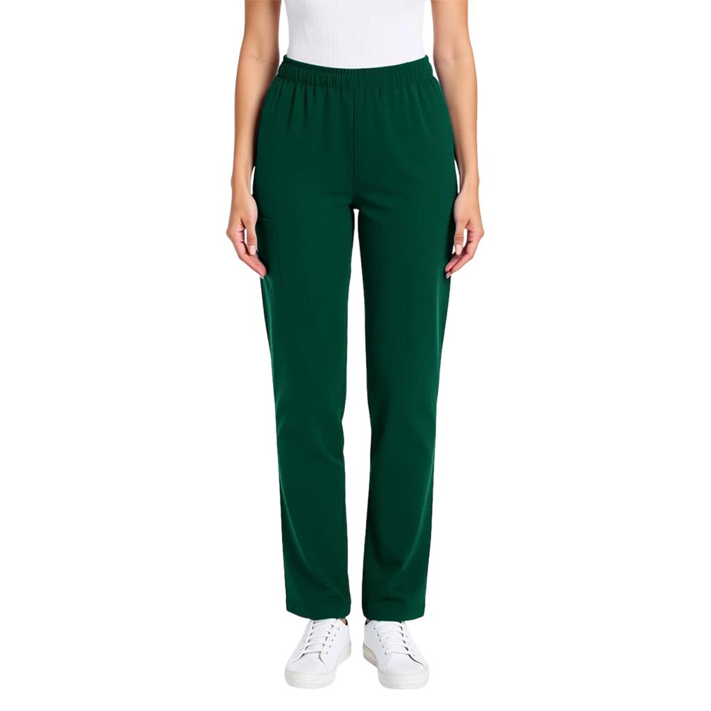 Damen Weite Freizeithose mit elastischem Bund und Kordelzug für Pflegekräfte Lange Hose