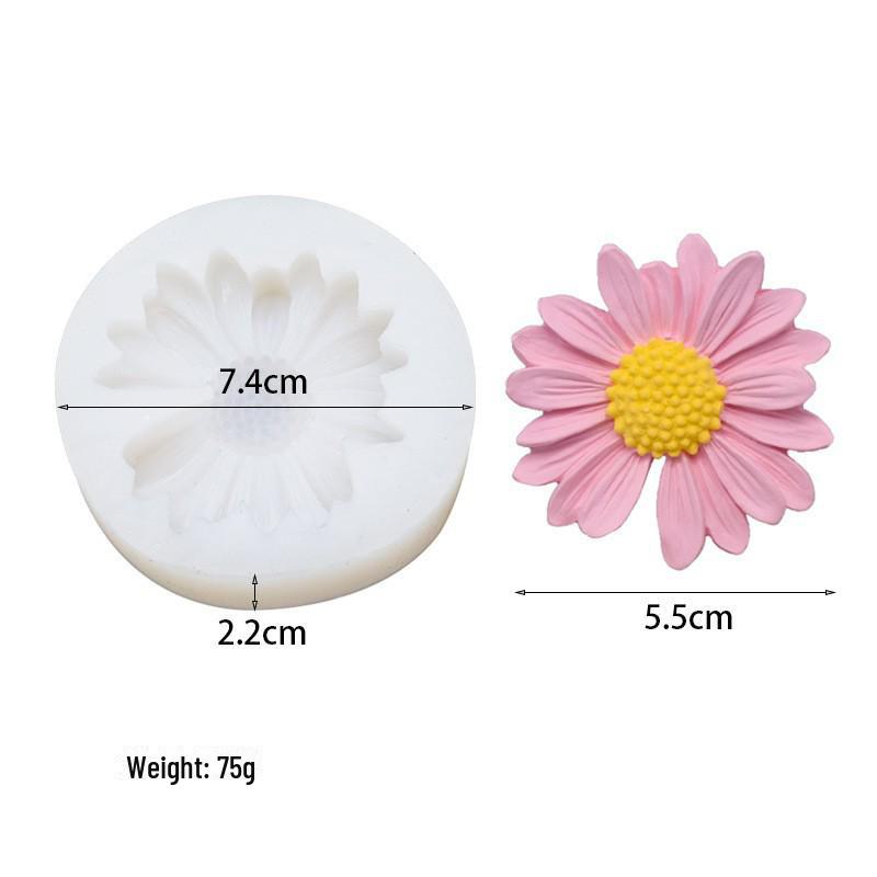 

Силиконовая форма для ароматерапии «Цветок маргаритки» для изготовления каменных диффузоров и декоративных подвесок