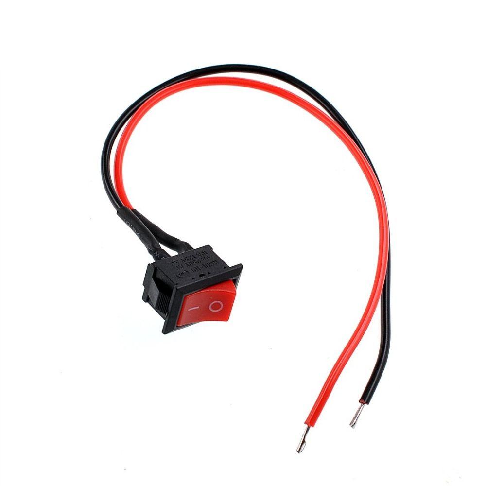 10Pcs Pre-Wired Mini Rocker Switch ON/OFF Toggle Switch Controller Power Switch Boat Marine