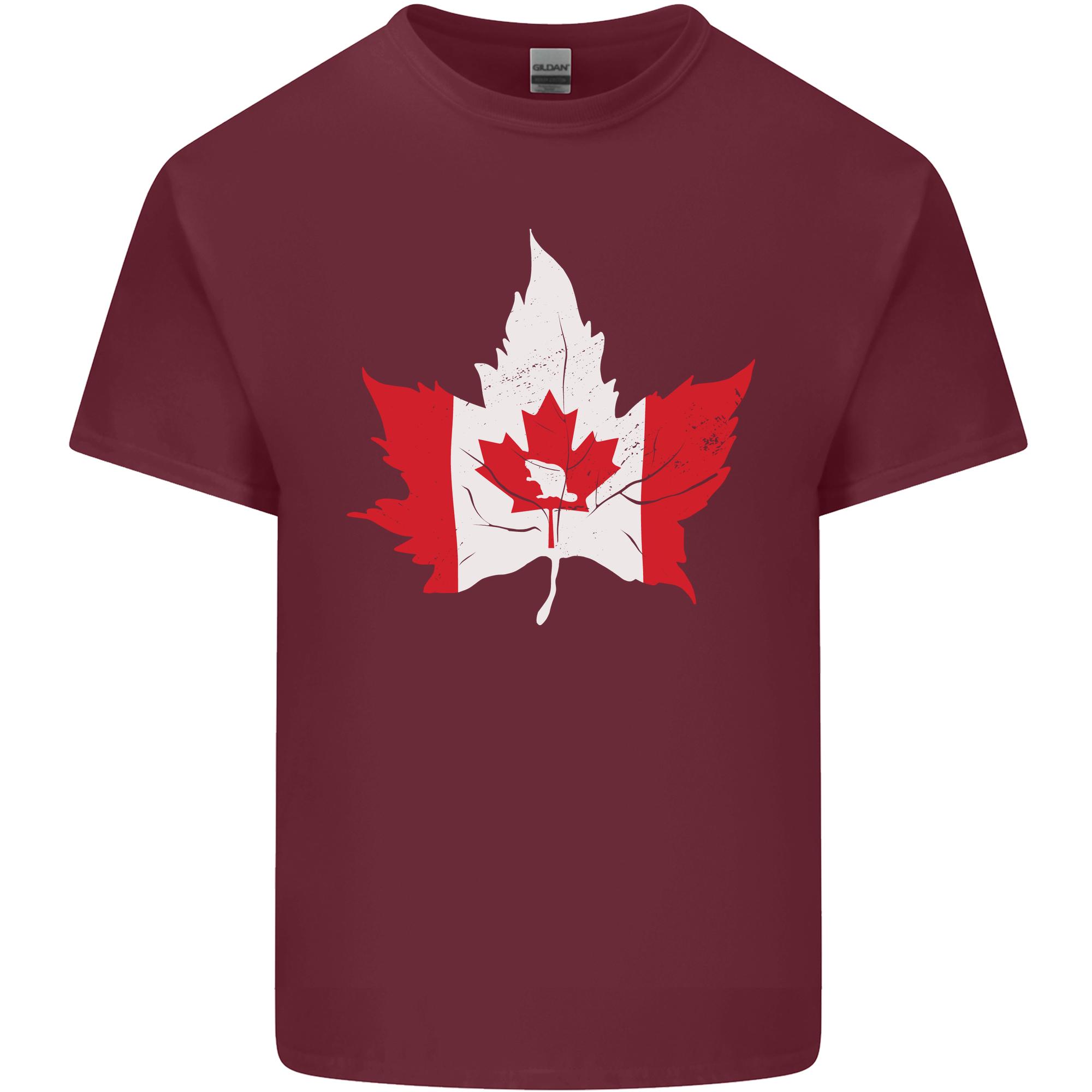 Canadian Maple Leaf Flag Canada Beaver Unisexs Light Cotton TShirt S