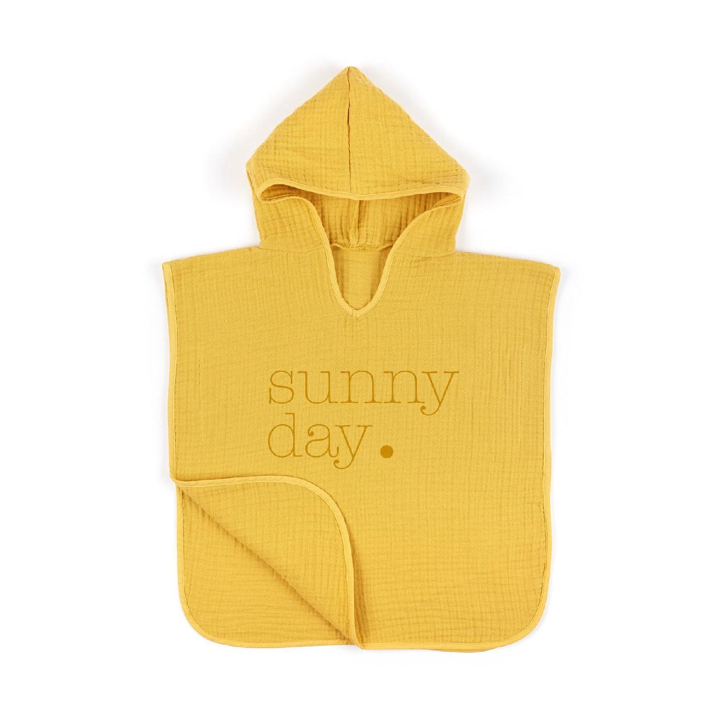 

4-слойное муслиновое пончо - серия Policolor - точка 1-3 Yaş зелёный