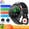 Militärische 1100mAh Super-Große Batterie Herren Kompass Smartwatch 1,7-Zoll AMOLED Bluetooth-Anruf IP68 Wasserdicht Sport Smartwatch