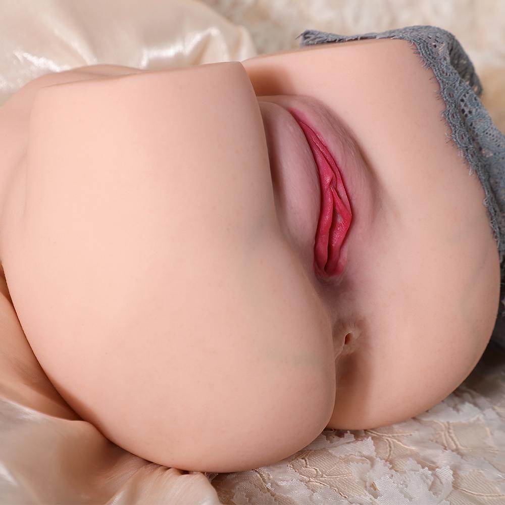 3KG Realistic Hip Masturbator for Men - 2 Hole Design (Deep Vagina & Tight Anal) with 3D Lifelike Pussy and Ass&Ultra-Realistic Sex Doll Hip