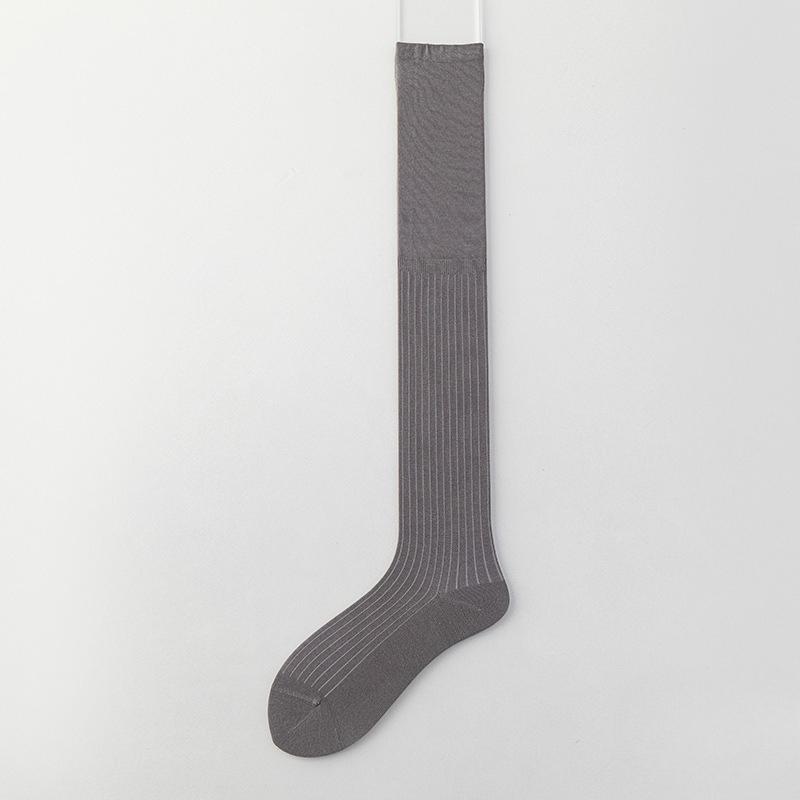 

Loose Thigh Socks for Postpartum Recovery, Mulberry Silk, Comfortable and Not Tight Around The Ankles, Summer Knee-length Stockings 1 pair темно-сірий