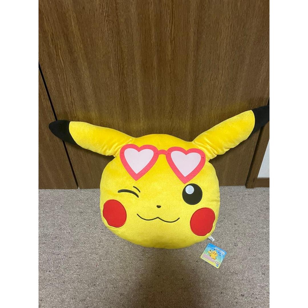 Brand new and unused Pokemon huge Pikachu stuffed animal heart sunglasses