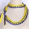 Internet celebrity graduation celebration honors two-color ribbon garland handwoven choker temperament ribbon necklace