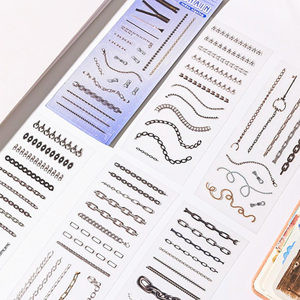 6 color index sign up notebook collage stickers, creative stickers DIY sticker notebook, student stationery, photo decoration