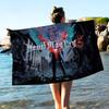 D-Devil May Cry Bath Towel Microfiber Soft Water Absorbing Breathable For Girl Kids Decorative Cartoon Beach Towel