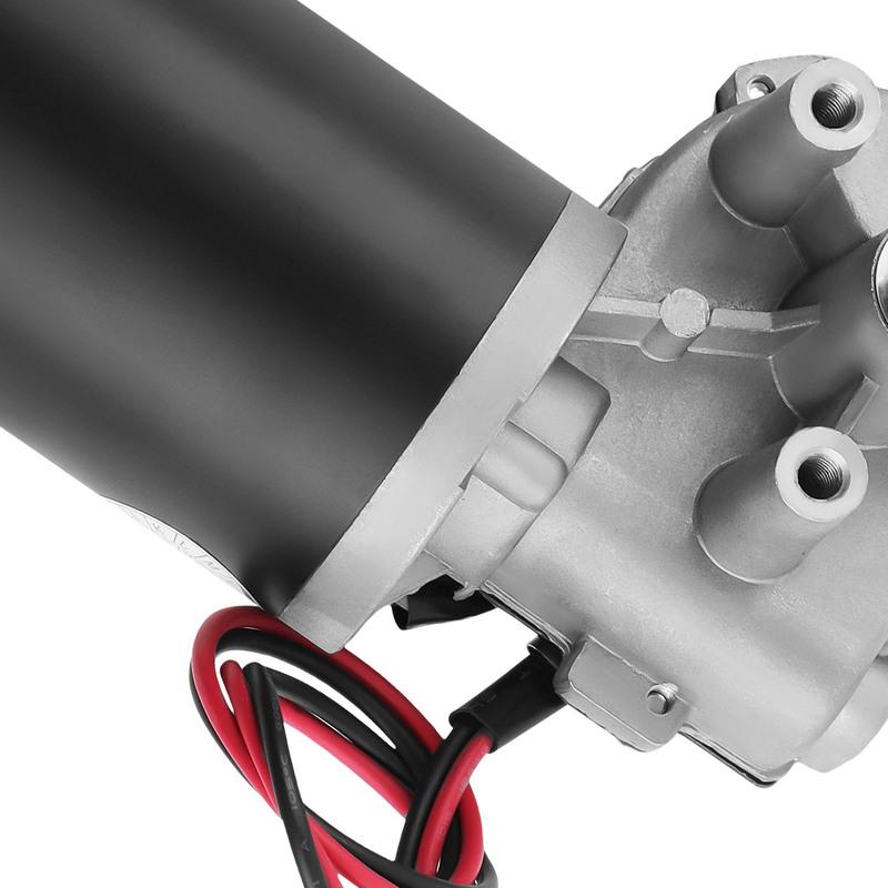 24V 45W High Torque Worm Gear Reducer  DC Electric Reversible Metal Gear Motor  10 Mm Diameter