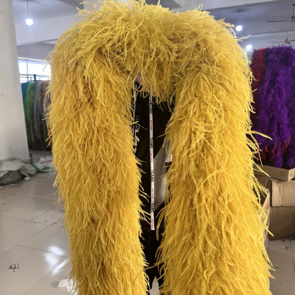 DIY Weißer STRAUSSENFEDER boa 1 6 10 15 35lagig Straußenfeder boa Besatz Tanzkleid Hochzeit Basteln Halloween Kundenspezifische Lieferung auf Lager