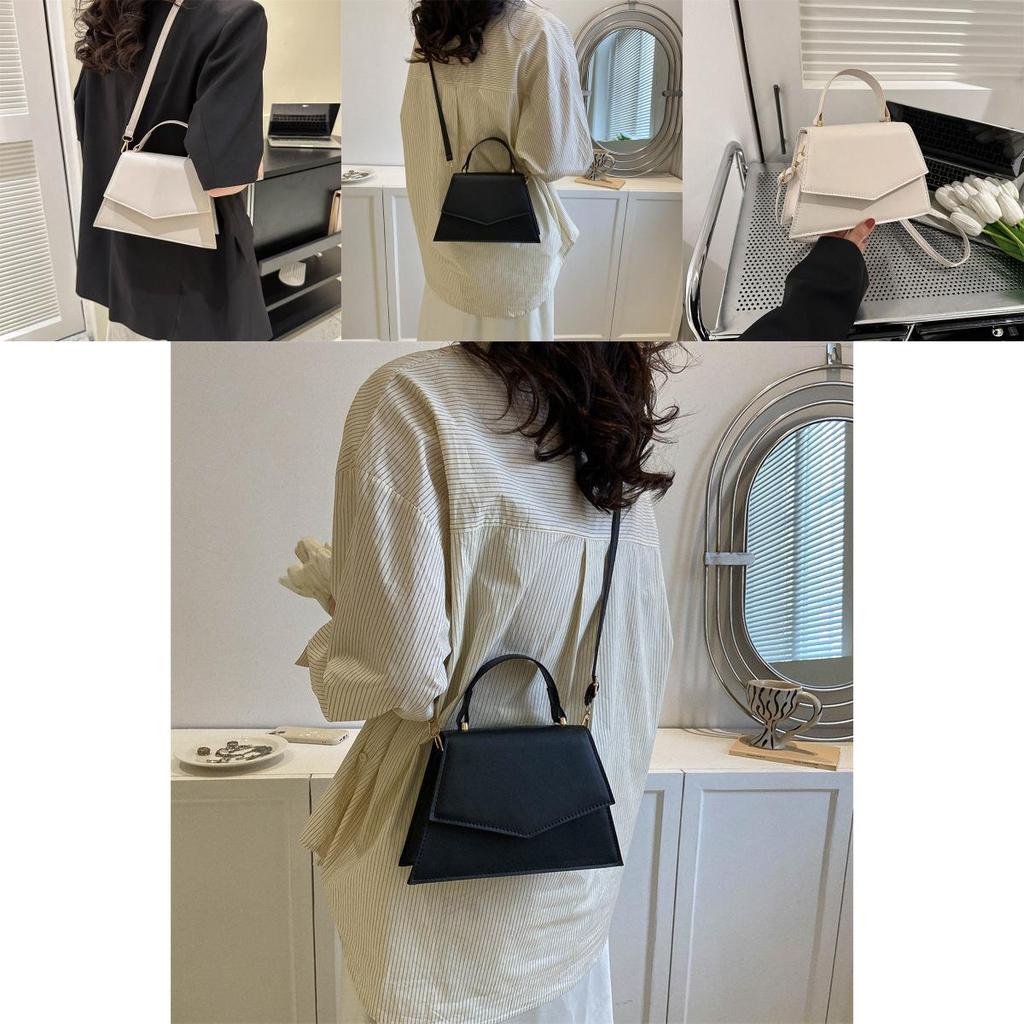 Trendy Casual Pu Leather Small Square Bag Versatile Shoulder Handbag For Daily Use