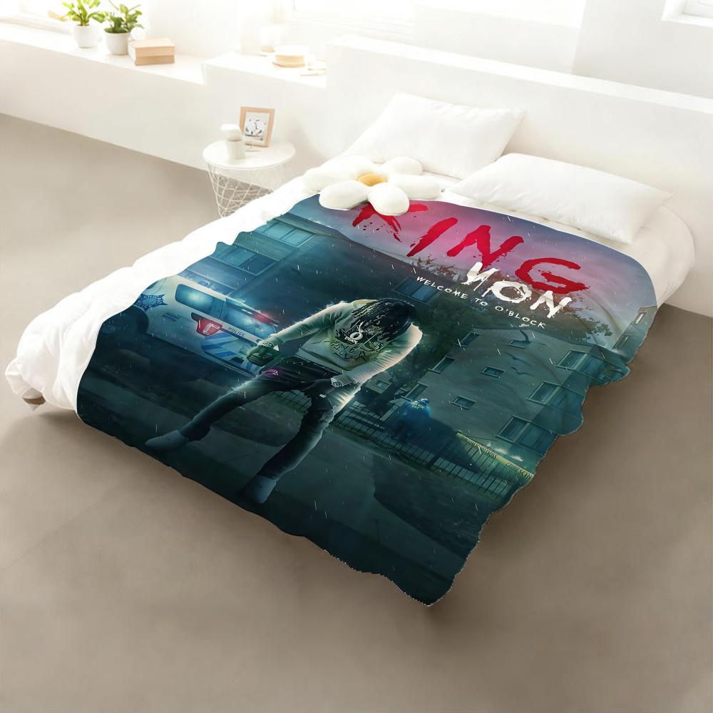 

Rapper K-King V-Von Throw Flannel Throw Blanket: Soft Kid-Friendly Warm Anti-Static All Season Washable Couch Bed Home 75x90cm