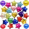 Colour Solid 18" Foil Balloons Heart Star Round Shape For Wedding Birthday Party