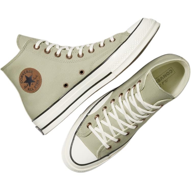 Converse Chuck 70 comfortable and versatile durable and shock-absorbing high-top canvas shoes unisex green