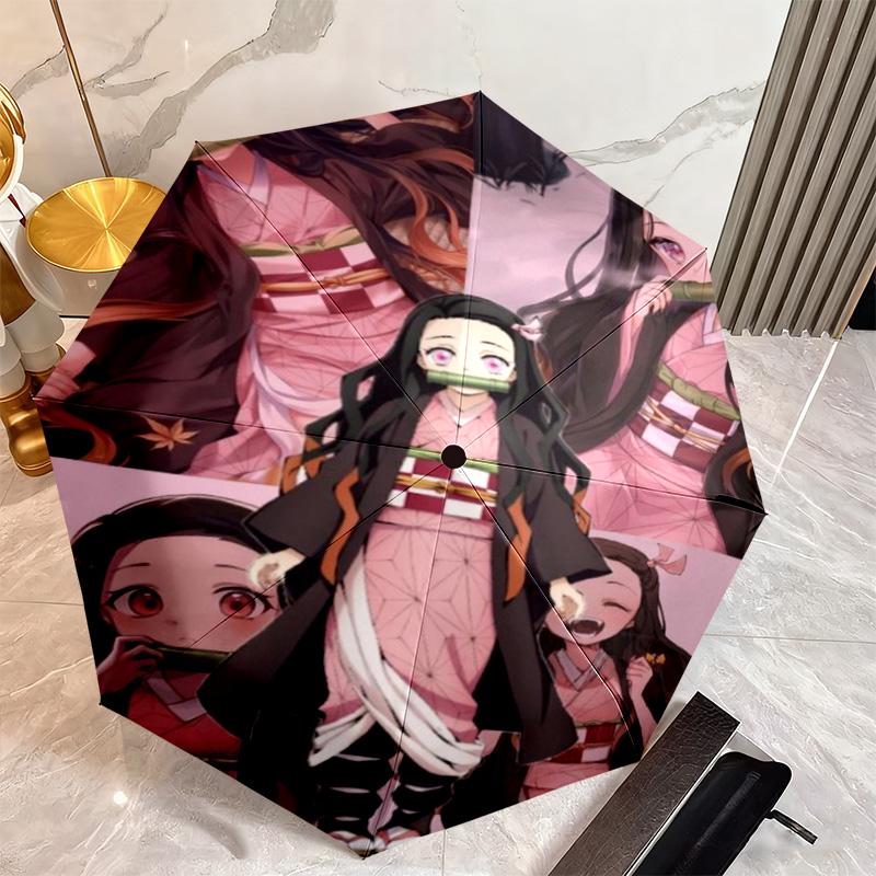 Japanese-style Cartoon Demon Slayer Kamado Tanjiro & Kamado Nezuko Umbrella Including Home Travel and Outdoor Activities Multi Functional Umbrella 31