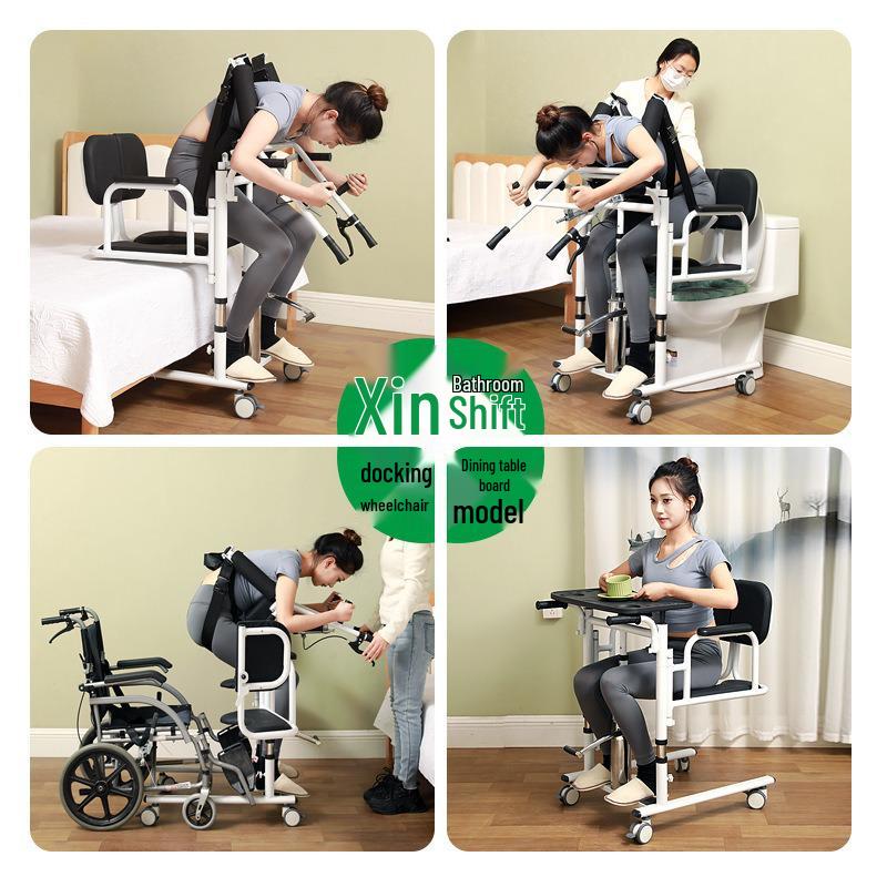 Hydraulic Lift: Multifunctional Assistive Device for Paralyzed Elderly – Aids in Standing, Toileting, and Clothing Adjustment