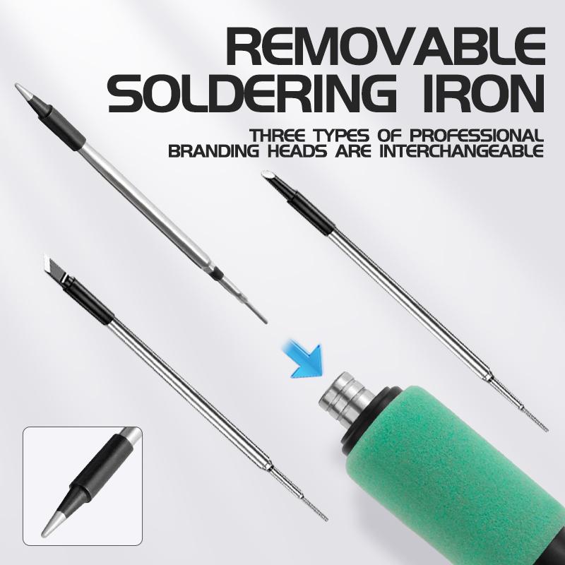15W 5V Radio Soldering Iron Kit DIY Soldering Tool Pen Handy Soldering Repair Tool Set for Home and Outdoors Fast Rechargeable
