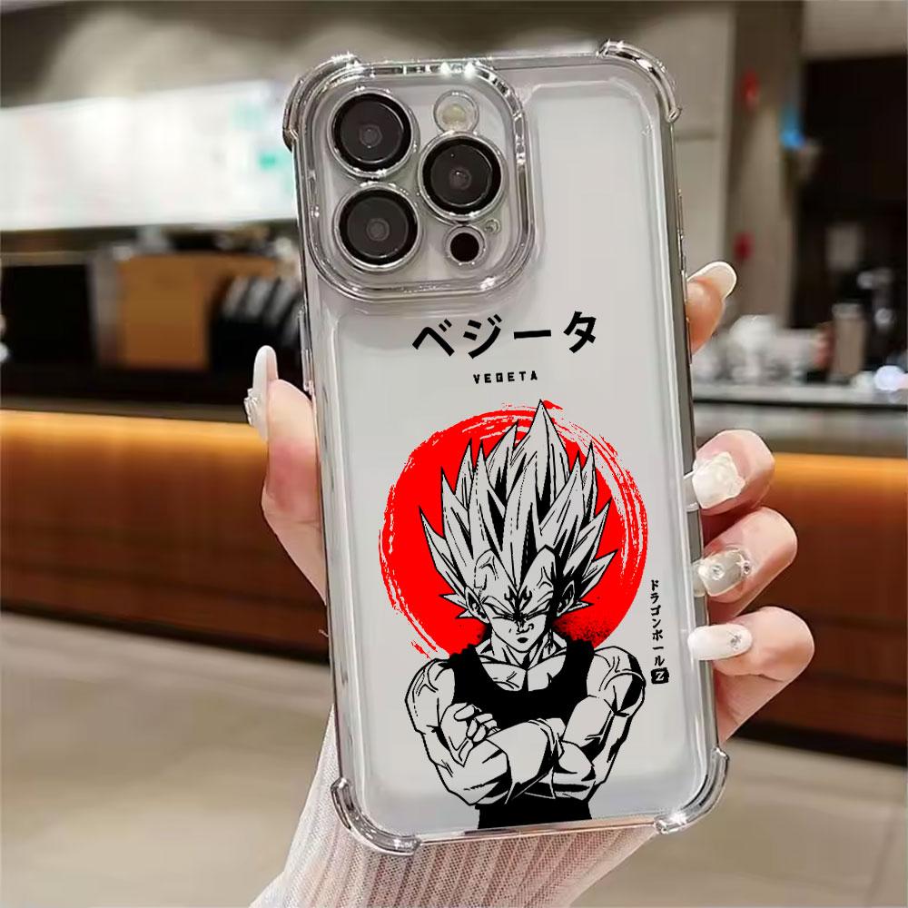 Dragons Balls Son Goku Vegeta Cartoon Phone Case For Xiaomi 15T 14T 13 Pro 15 F8 Ultra Poco X7 F7 Pro 5G X3 X6 F5 M7 Clear Cover