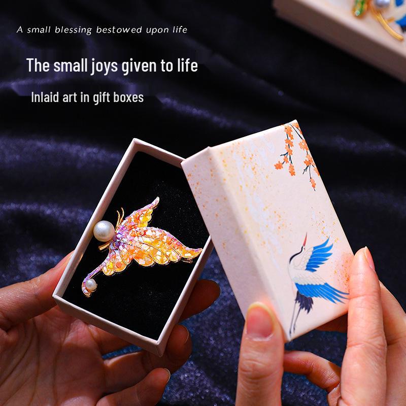Mother-of-Pearl Hairpin Craft Kit: Brooch & Hairpin Shell Fragments - Perfect Mother’s Day Gift