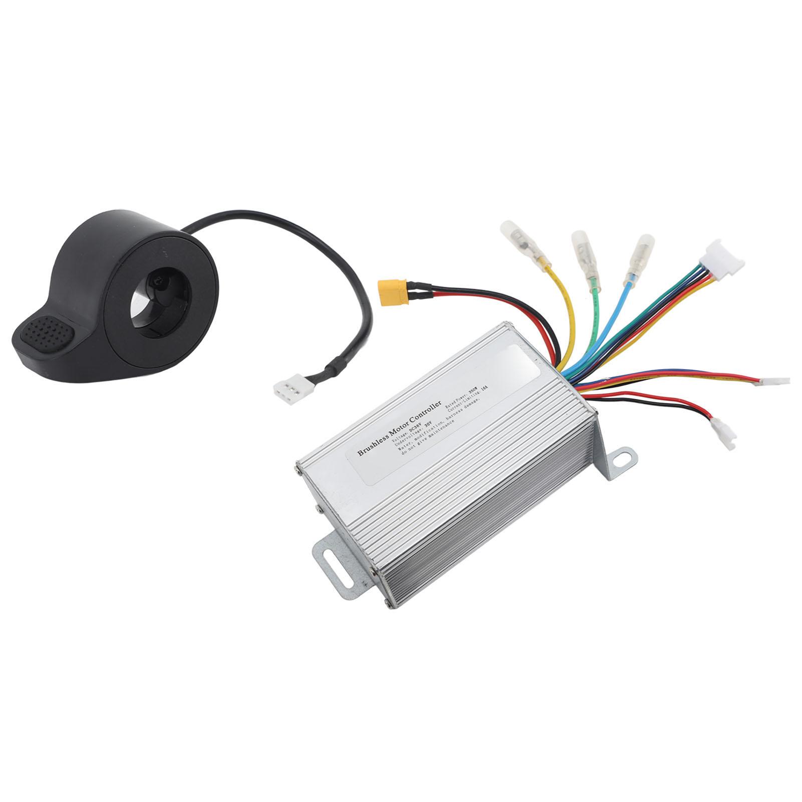 36V 350W Scooter Controller with Thumb Throttle Dashboard Scooter DIY Conversion Kit for Xiaomi Electric Scooter