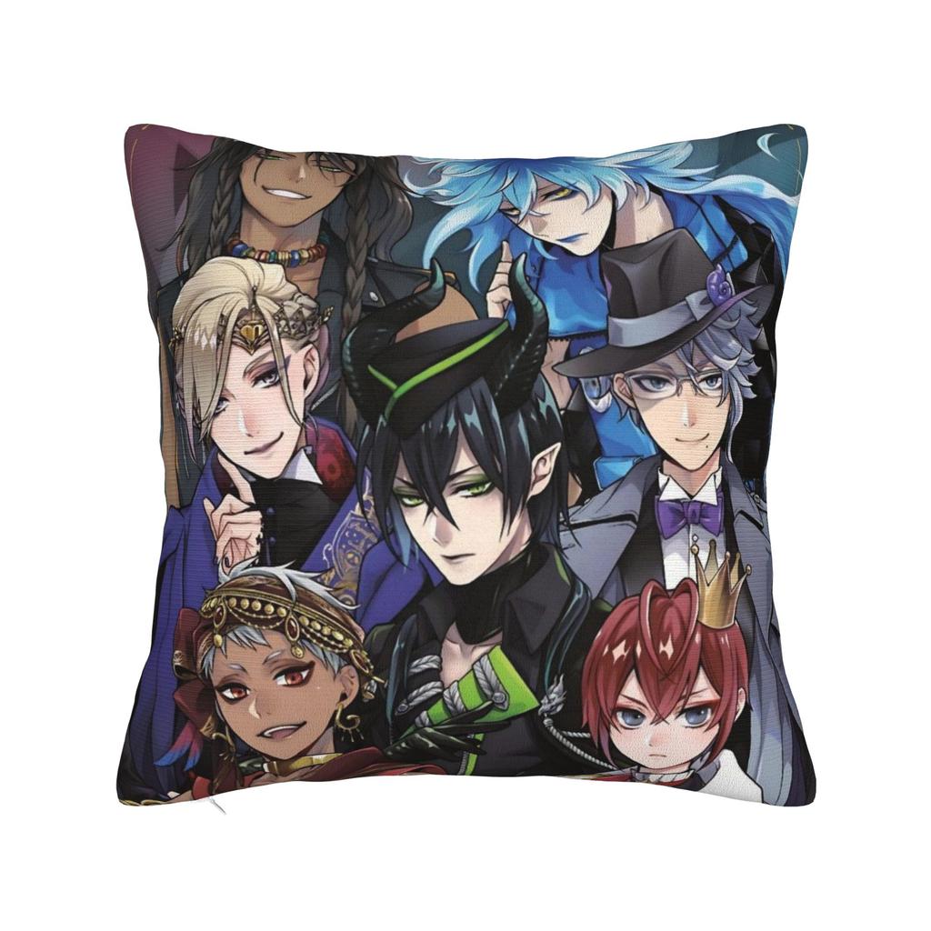 Printed Twisted Wonderland Idia Shroud Pillowcase Cushion Cover Decoration Ignihyde Game Pillow Case Cover Home Drop Shipping