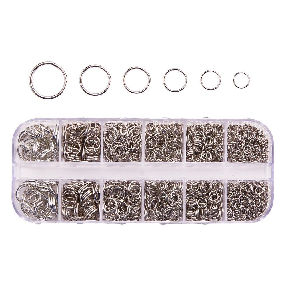 4-10Mm Iron Ring Closed Ring Earrings Earrings Accessories, Single Ring Open Ring Diy Handmade Material Set