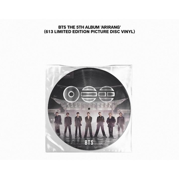 BTS ARIRANG (Vinile Picture Disc Edizione Limitata 613) , Ufficiale, Originale, Autentico, KPOP