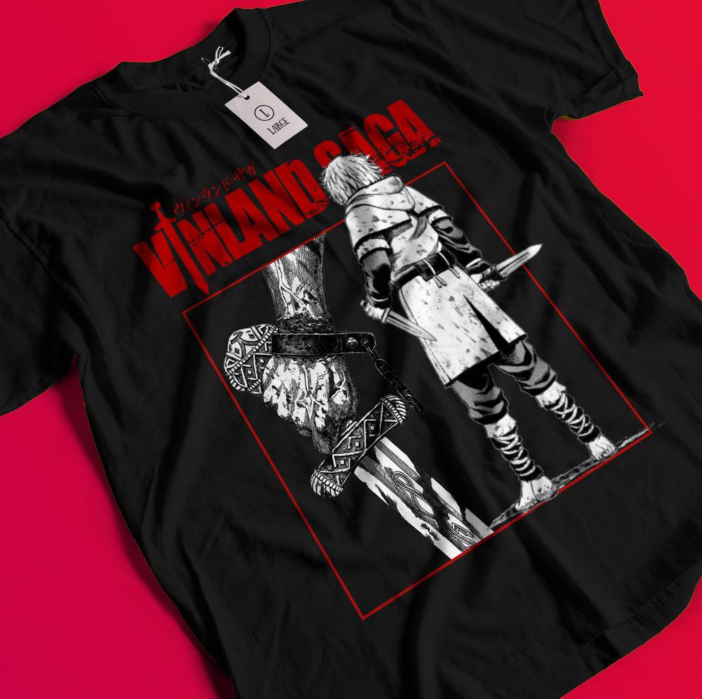 

Футболка Vinland Saga Футболка Торфинна Футболка Аскеладда Футболка Торкелля Воинская футболка Аниме BB010 XL