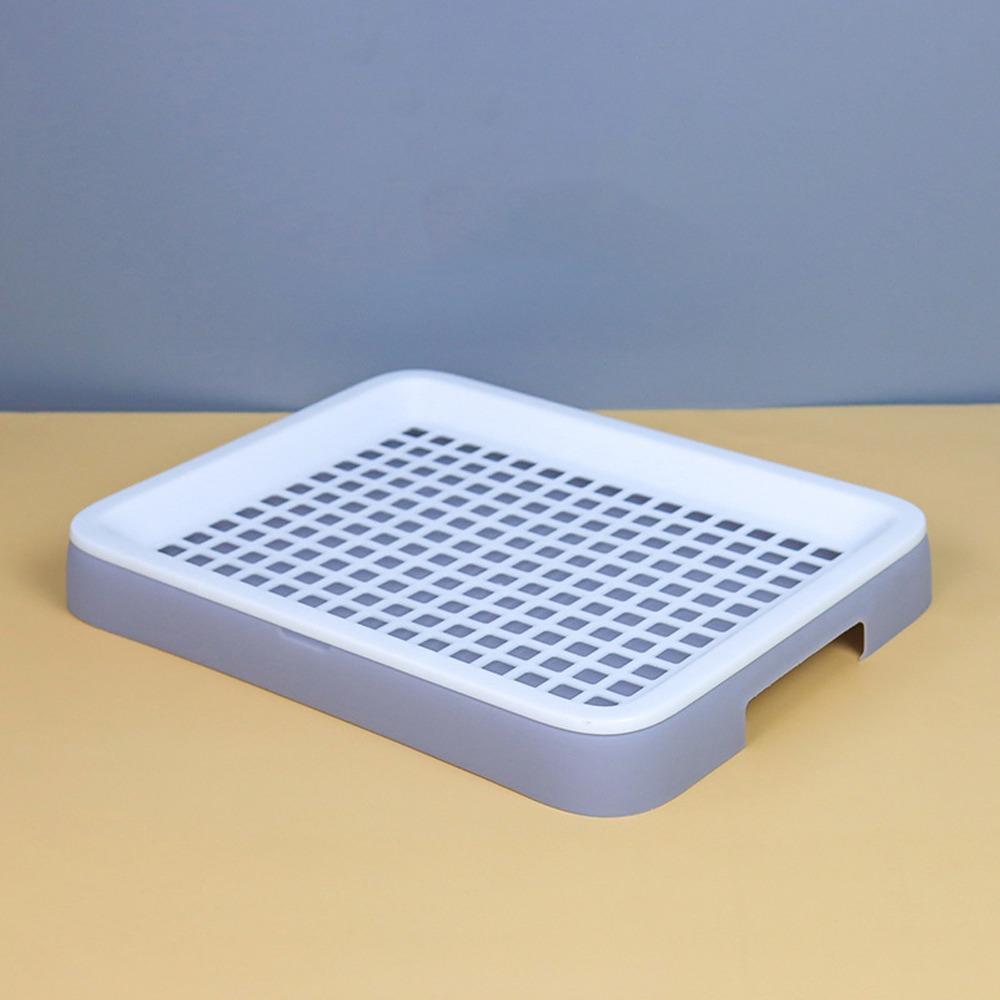 Double Layer Rabbit Training Toilet Potty Training Aid Removable Tray Small Animal Litter Box Splash-Proof Plastic