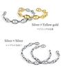 Pair of Anchor Chain Bangles In Stainless and Yellow Perfect As a Gift for Men or Stainless Steel and Steel, Silver, Gold. Women. [Women's Size