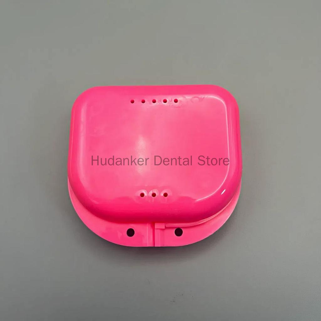50 Pieces Denture Storage Box Partial Denture Case Orthodontic Prosthesis Teeth Container Boxes Dental Retainer
