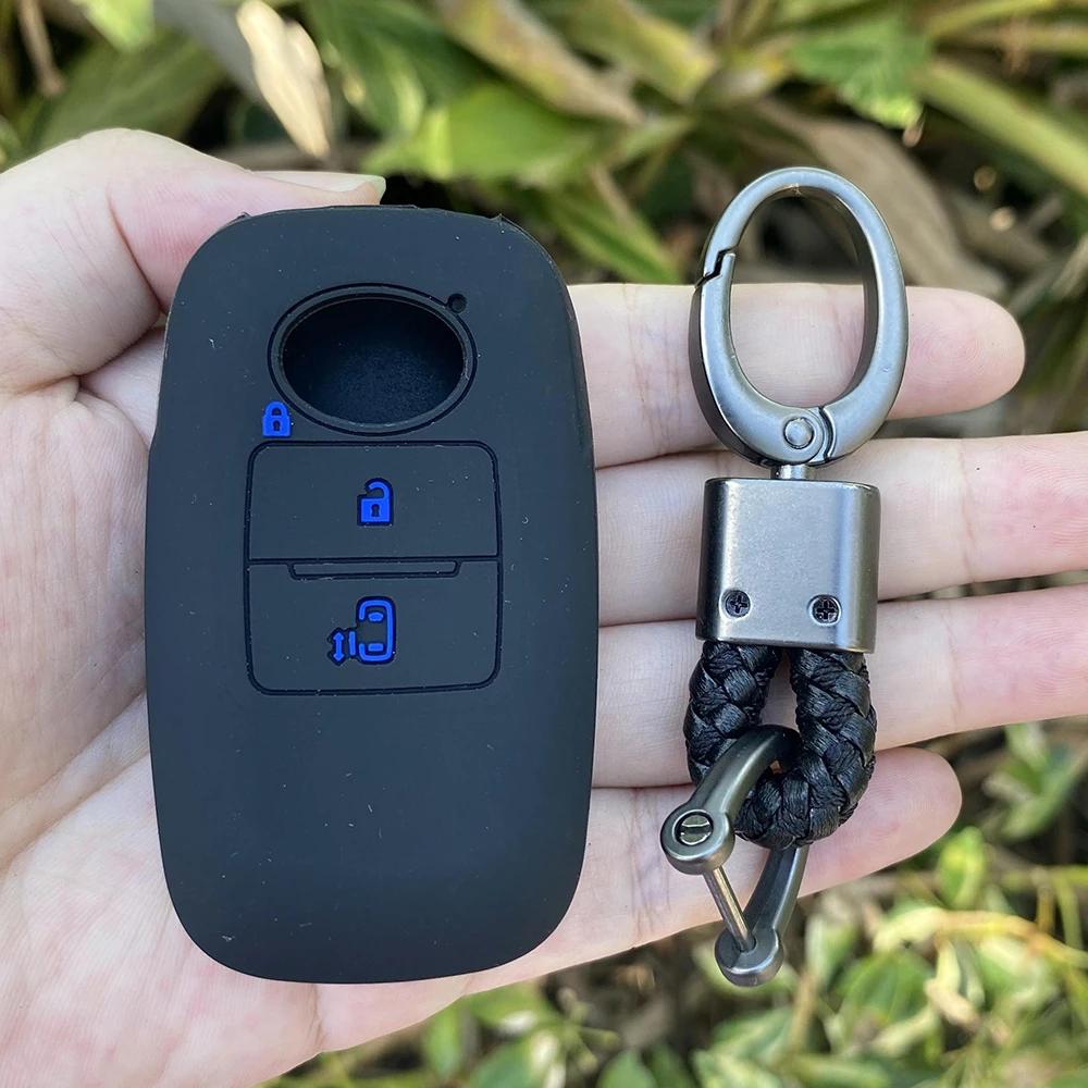 Rubber Car Key Fob Cover Silicone Protector Case Shell for Toyota RAIZE for Daihatsu Rocky 3 Buttons Auto Key Chain Accessories