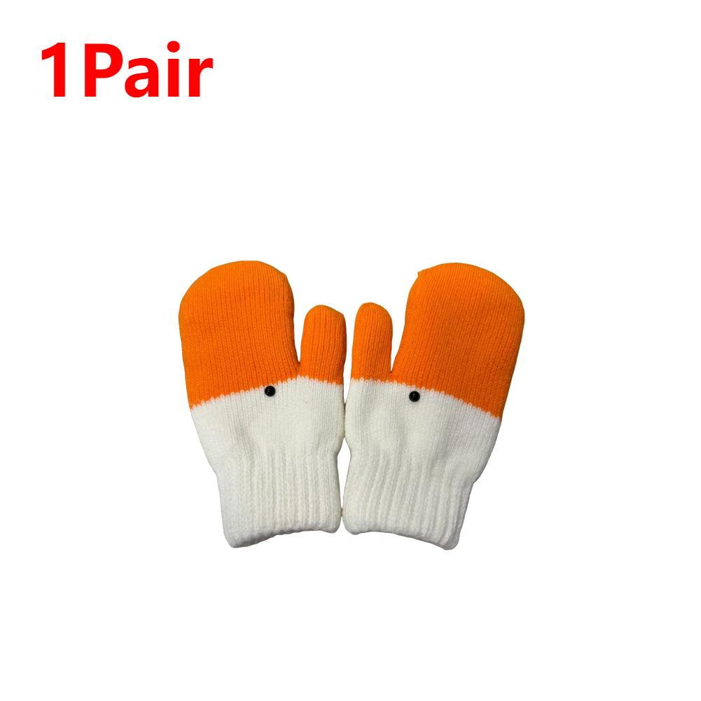 

1-5 Pairs Goose Shape Knitting Gloves Unisex Cartoon Swan Mitten Cute Autumn Winter Warm Full Finger Mittens Christmas Gifts